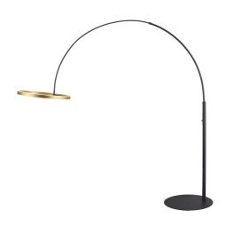 ONE BOW FL, Luminaire à poser noir/laiton 20W 1200/1200 lm 2700/3000 K
