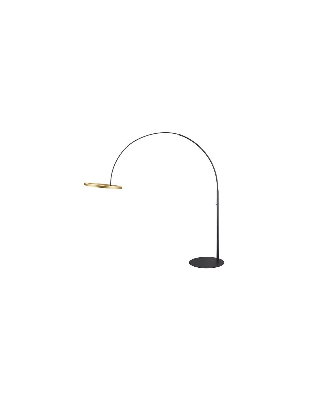 ONE BOW FL, Luminaire à poser noir/laiton 20W 1200/1200 lm 2700/3000 K
