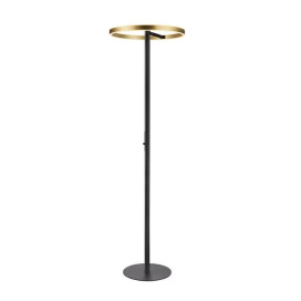 ONE STRAIGHT FL, Luminaire à poser noir/laiton 20W 1200/1200 lm 2700/3000K
