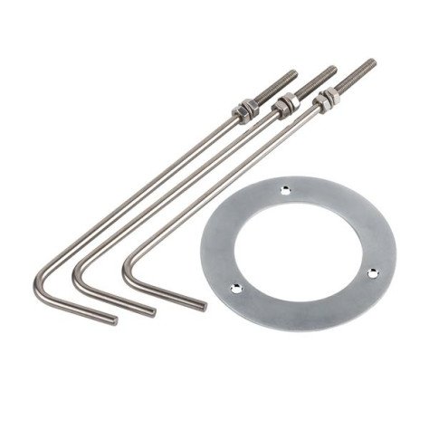 M-POL Ancrage au sol, acier inoxydable