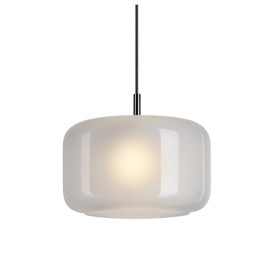 PANTILO 28 PD, E27 Suspension verre blanc/chromé