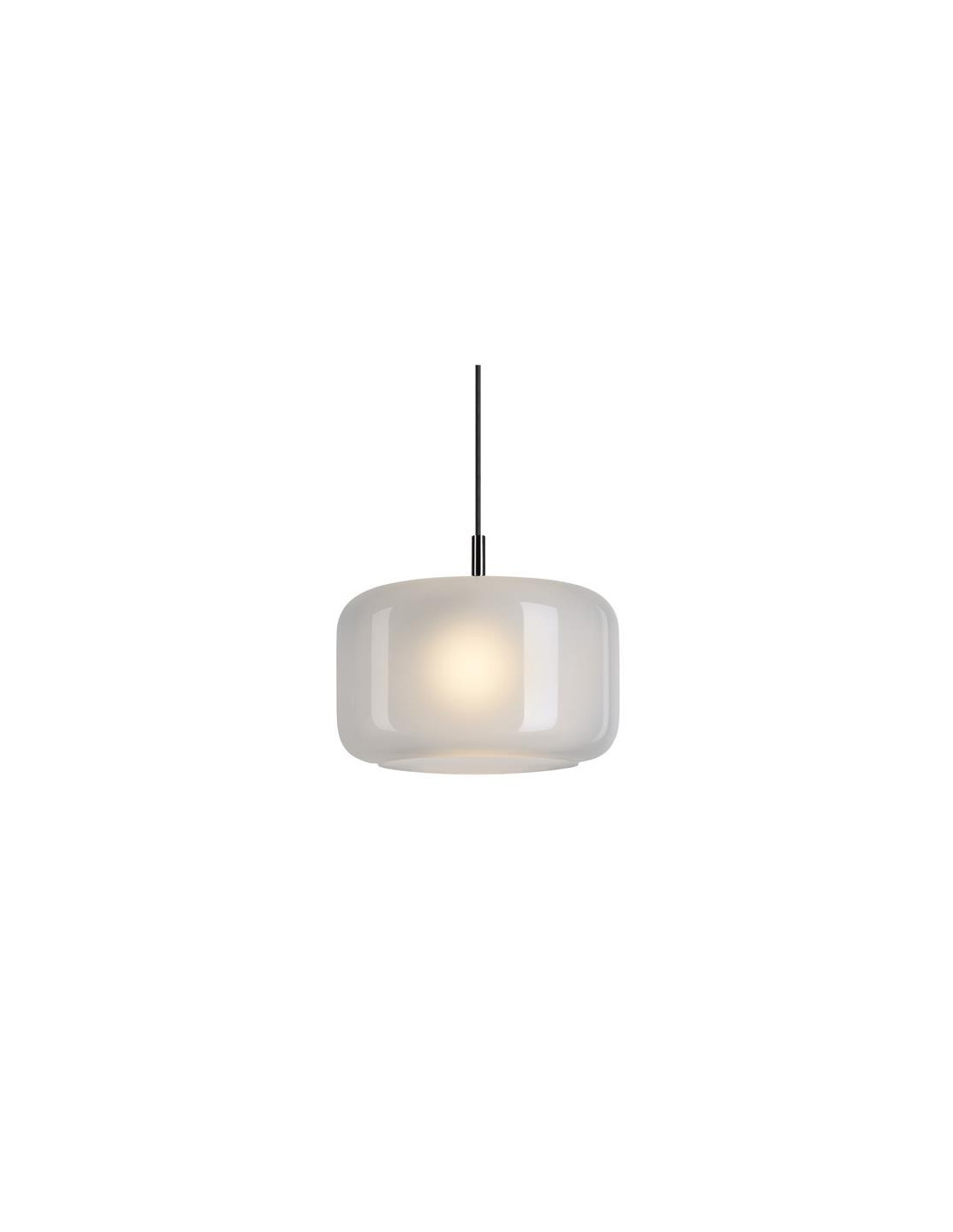 PANTILO 28 PD, E27 Suspension verre blanc/chromé