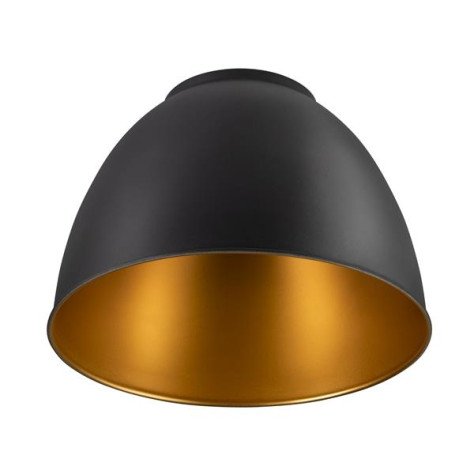 PARA DOME, Abat-jour aluminium, noir/or