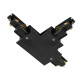 Connecteur en T, pour rail encastré 3P, terre à l'intérieur à droite, noir, DALI