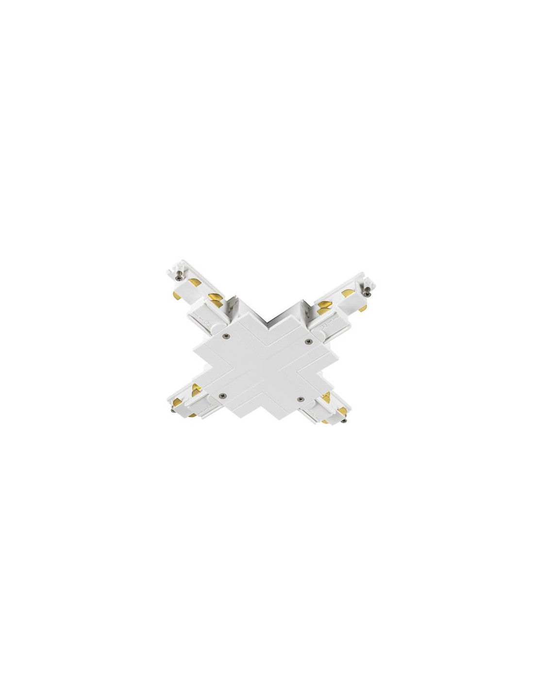 Connecteur en X, pour rail encastré 3P, blanc, DALI