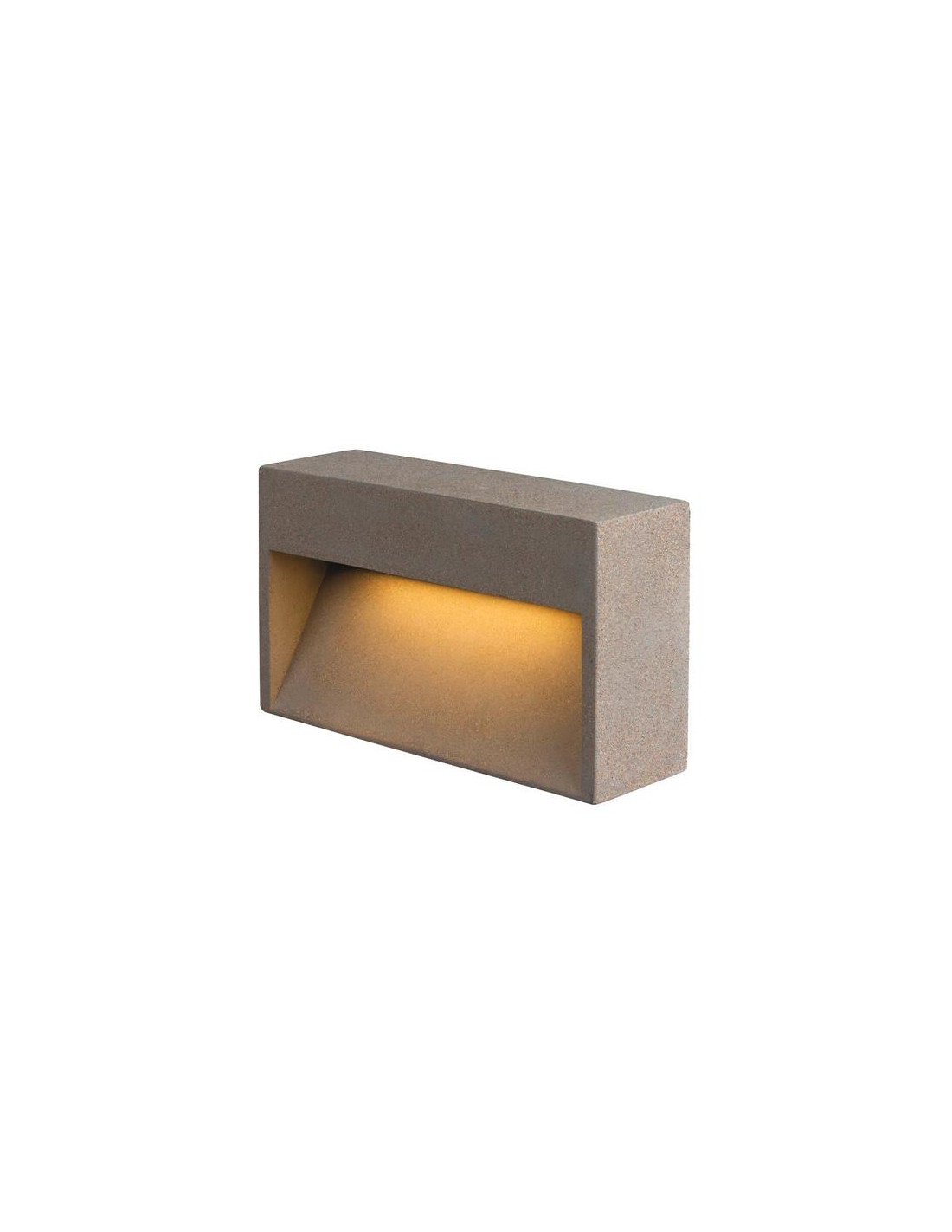 CONCRETO L WL Applique murale apparente gris 12 W 570 lm 3000 k