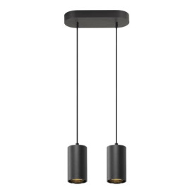 ASTO TUBE suspension GU10 longueur de suspension 250 cm max 2 x 10 W noir