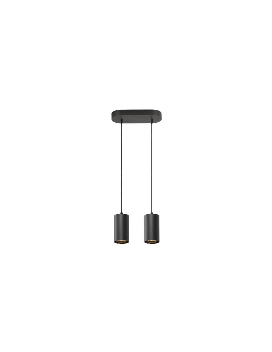 ASTO TUBE suspension GU10 longueur de suspension 250 cm max 2 x 10 W noir