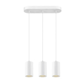 ASTO TUBE suspension GU10 longueur de suspension 250 cm max 3 x 10 W blanc