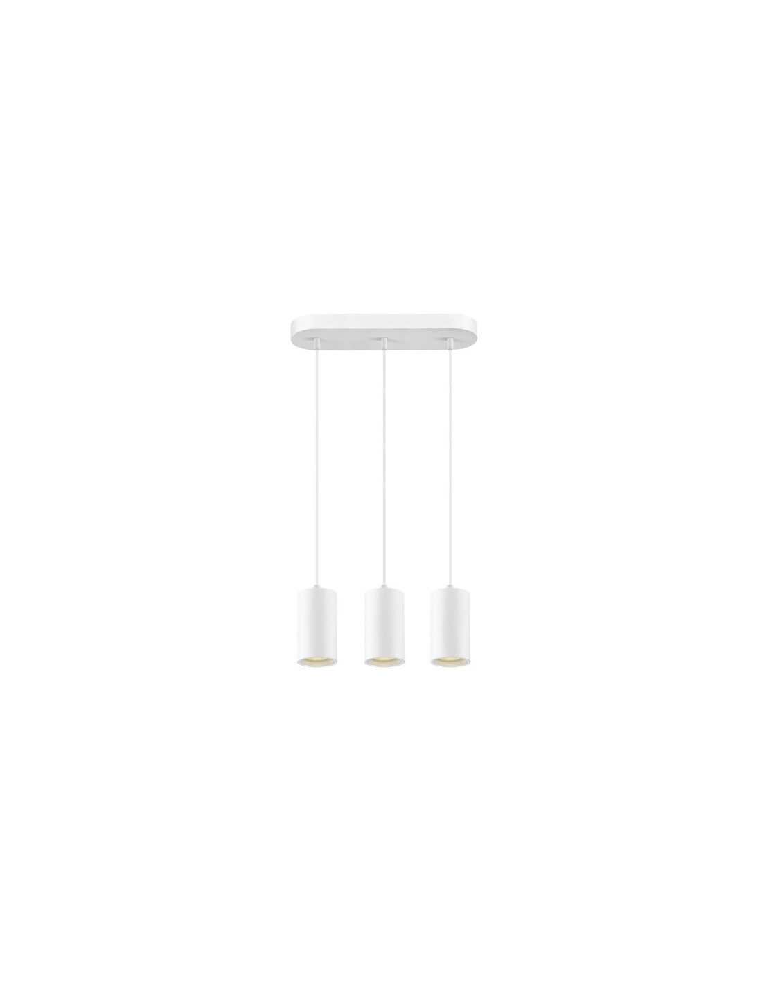 ASTO TUBE suspension GU10 longueur de suspension 250 cm max 3 x 10 W blanc