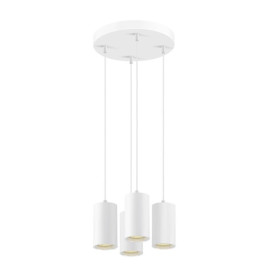 ASTO TUBE suspension GU10 longueur de suspension 250 cm max 4 x 10 W blanc