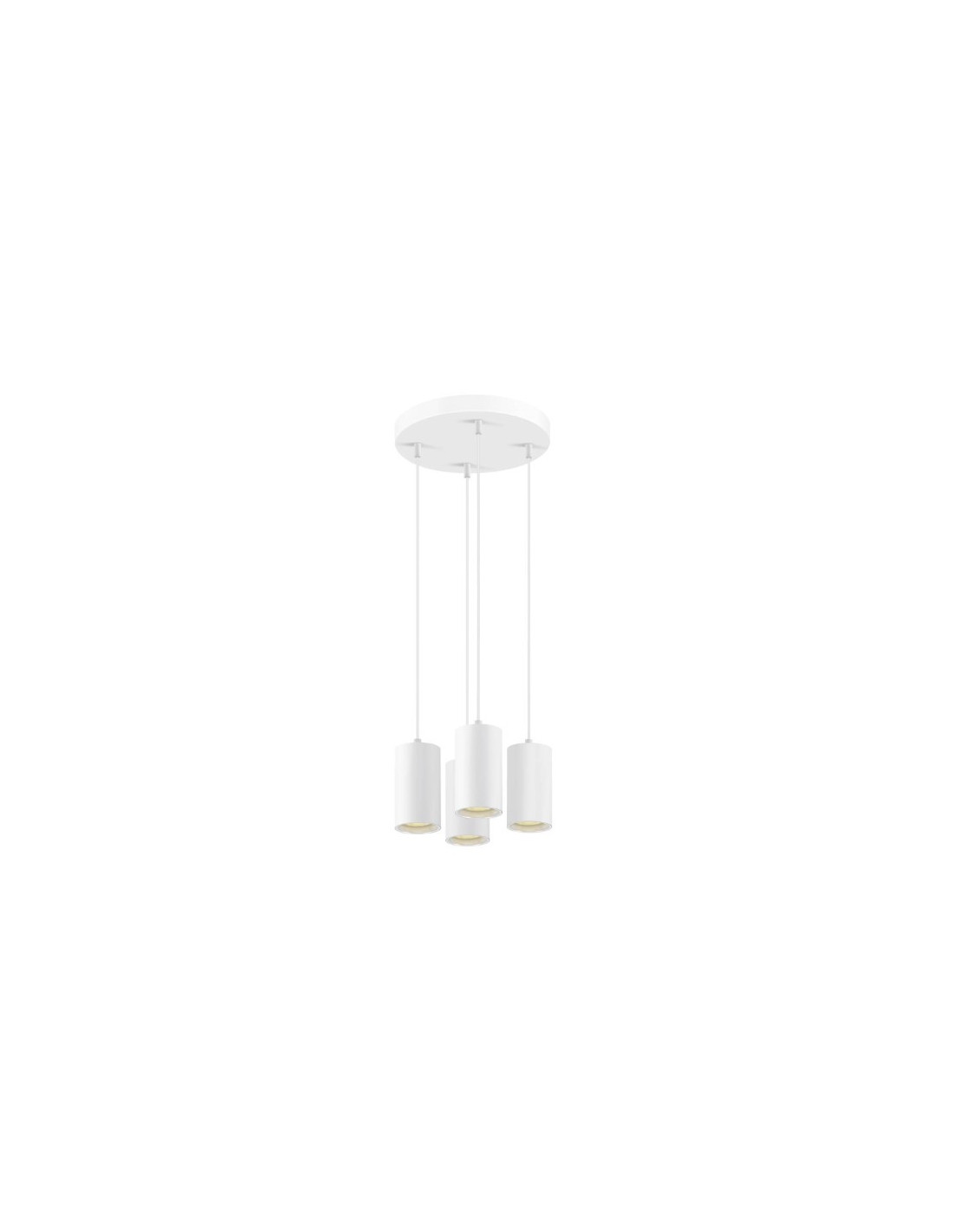 ASTO TUBE suspension GU10 longueur de suspension 250 cm max 4 x 10 W blanc