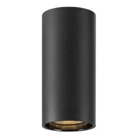 ASTO TUBE luminaire monté au plafond cylindrique max 1 x 10 W noir