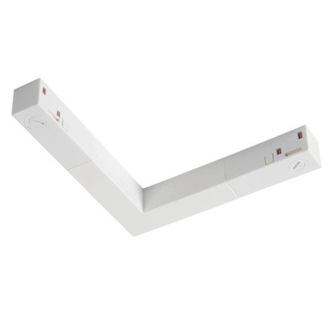 Connecteur en L électrique 48 V TRACK blanc DALI