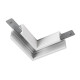 Connecteur en L mécanique 48 V TRACK pour rail apparent standard droite blanc