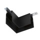 Connecteur en L 48 V TRACK pour rail apparent profond Stereo gauche noir