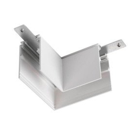 Connecteur en L mécanique 48V TRACK rail apparent profond Stereo gauche blanc