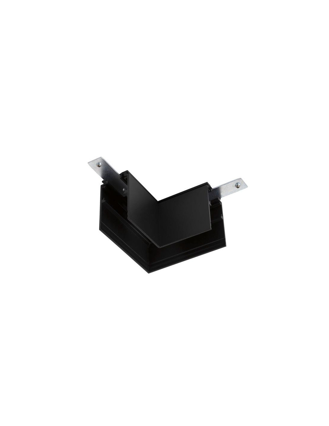 Connecteur en L mécanique 48V TRACK rail apparent profond Stereo droite noir
