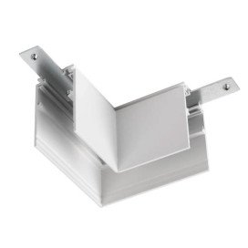 Connecteur en L mécanique 48V TRACK rail apparent profond Stereo droite blanc