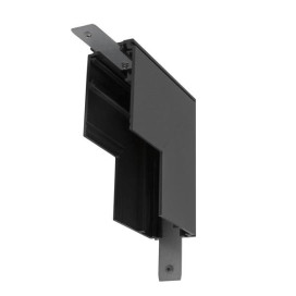 Connecteur en L mécanique 48 V TRACK pour rail apparent profond Stereo noir