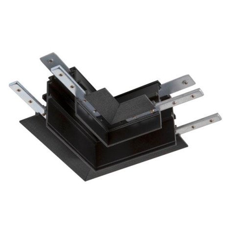 Connecteur en L 48 V TRACK pour rail encastré profond Stereo gauche noir