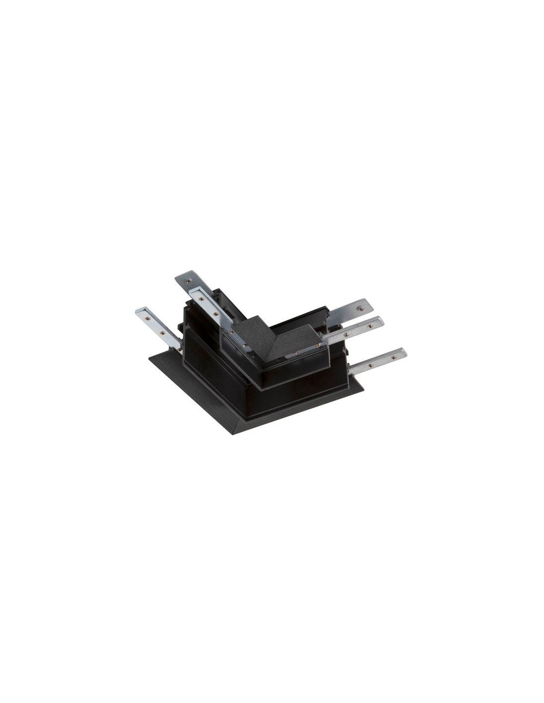 Connecteur en L 48 V TRACK pour rail encastré profond Stereo gauche noir