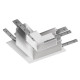 Connecteur en L mécanique 48V TRACK rail encastré profond Stereo droite blanc