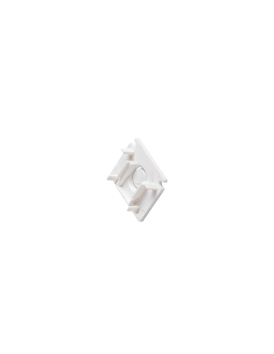 Cache d'extrémité pour rail apparent standard 48 V TRACK blanc