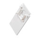 Cache d'extrémité pour rail apparent profond 48 V TRACK blanc