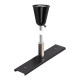 Plaque de renforcement de rails avec kit de suspension 48 V TRACK barre 1 m noir