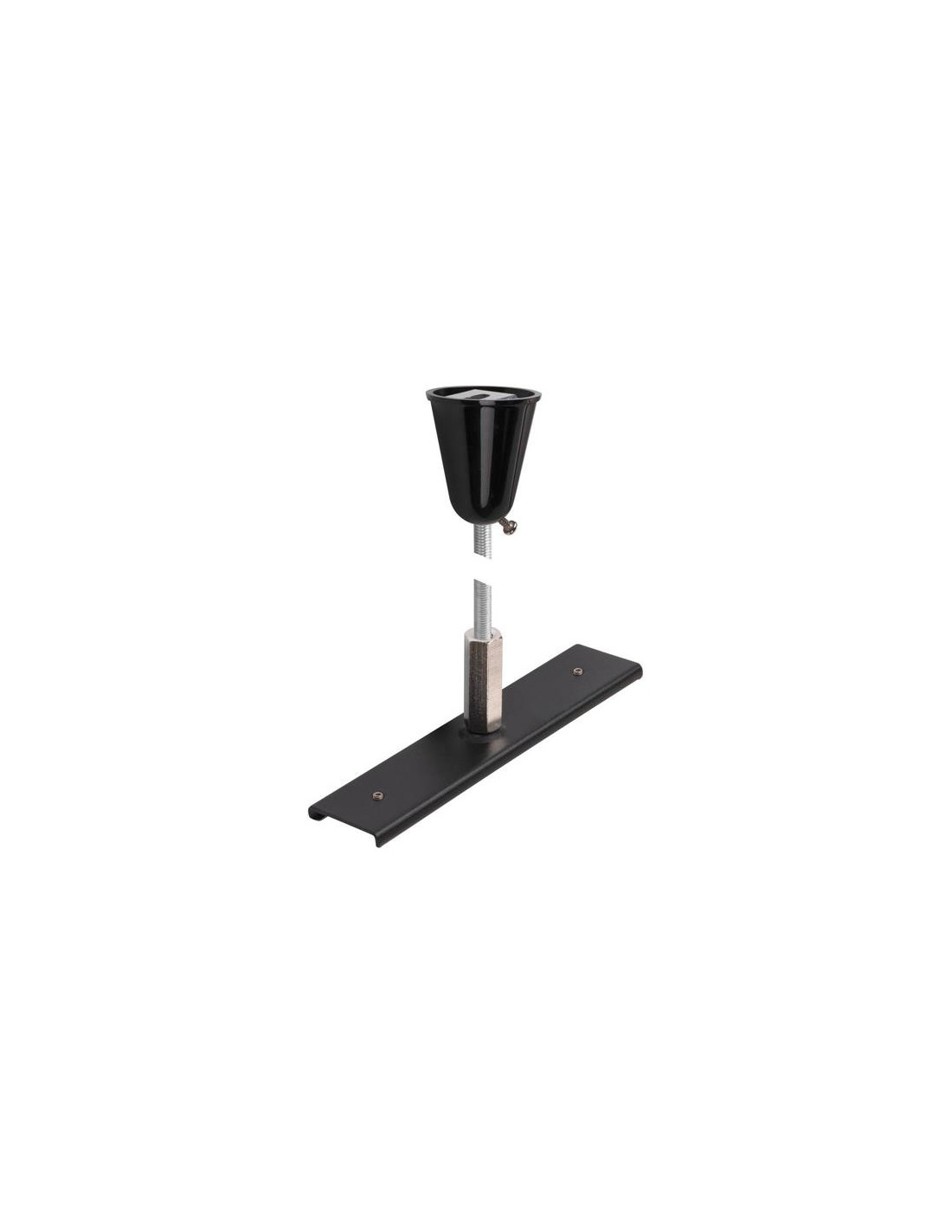 Plaque de renforcement de rails avec kit de suspension 48 V TRACK barre 1 m noir