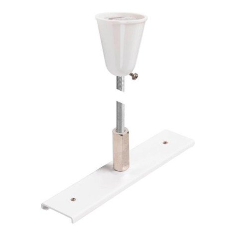 Plaque de renforcement de rails avecKit de suspension 48 V TRACK barre 1 m blanc