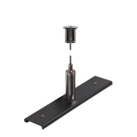 Plaque de renforcement de rails avec kit de suspension 48 V TRACK câble 3 m noir
