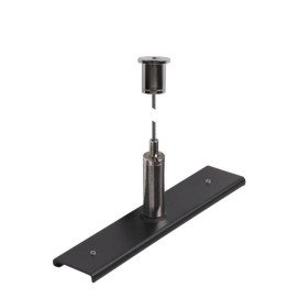 Plaque de renforcement de rails avec kit de suspension 48 V TRACK câble 3 m noir