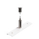 Plaque de renforcement de rails avecKit de suspension 48 V TRACK câble 3 m blanc