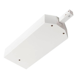 48V TRACK boîtier de transformateur + dispos. d'aliment. d'extrém. droit blanc
