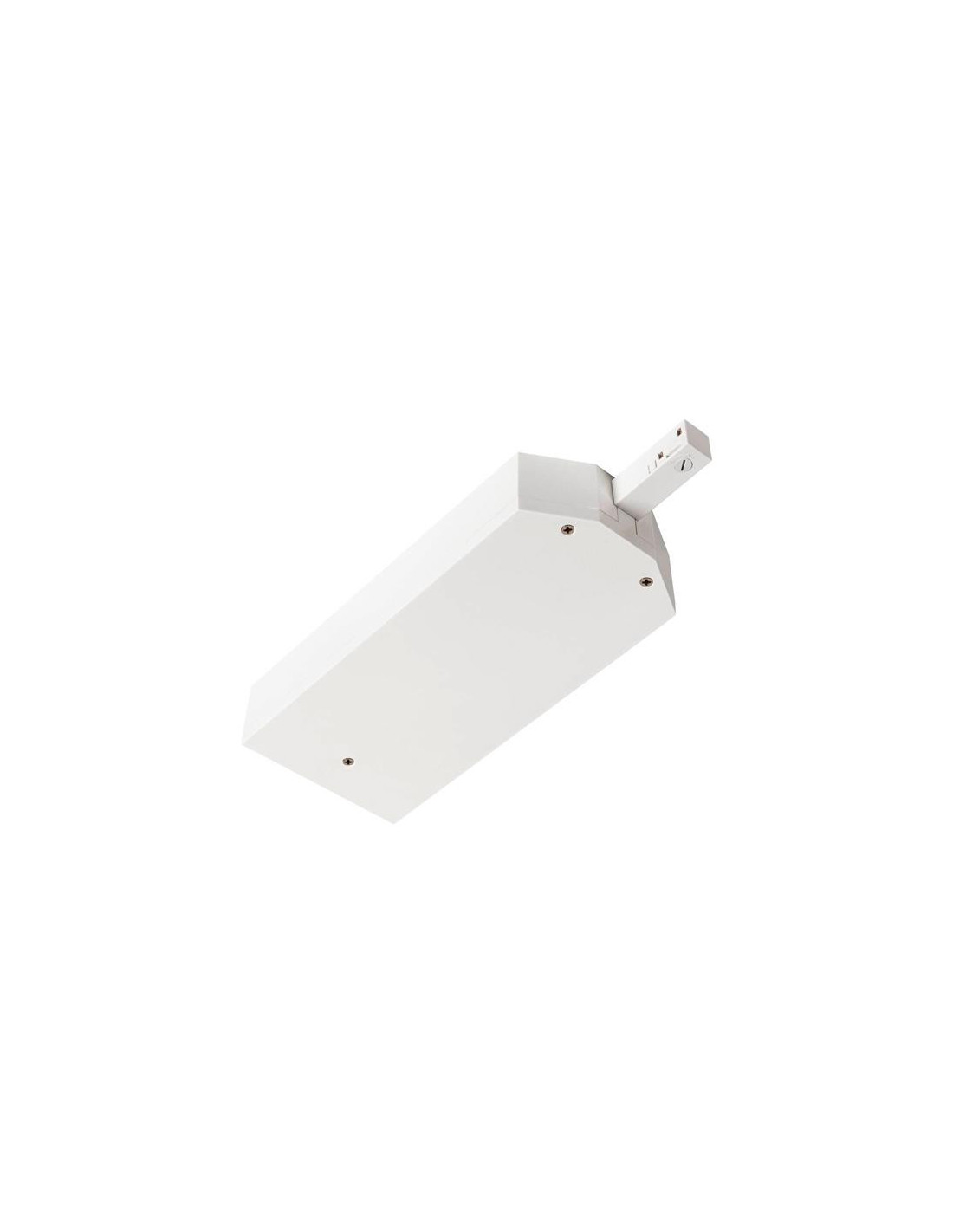 48V TRACK boîtier de transformateur + dispos. d'aliment. d'extrém. droit blanc