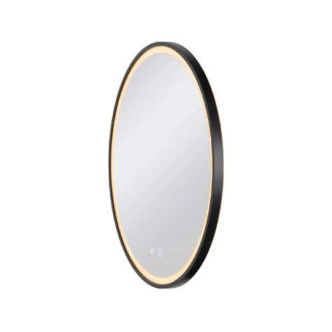 TRUKKO 60 miroir D80 cm chromé bord noir