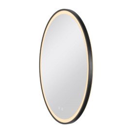 TRUKKO 80 miroir D80 cm chromé bord noir