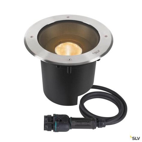 Cache rond DASAR 2.0 24° 3000 K avec driver DALI acier inoxydable