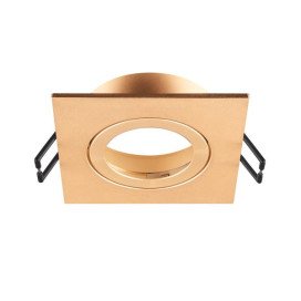 NEW TRIA 68 cadre carré IP20 or rose