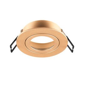 NEW TRIA 68 cadre rond IP20 or rose