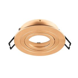 NEW TRIA 75 cadre rond IP20 or rose