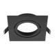 NEW TRIA 95 cadre carré IP20 noir