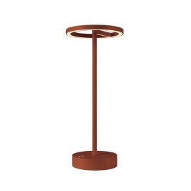VINOLINA ONE, luminaire de table, batterie, IP54, 2700 K, TOUCH, rouille