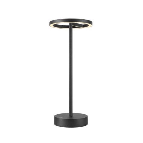 VINOLINA ONE, luminaire de table, batterie, IP54, 2700 K, TOUCH, noir