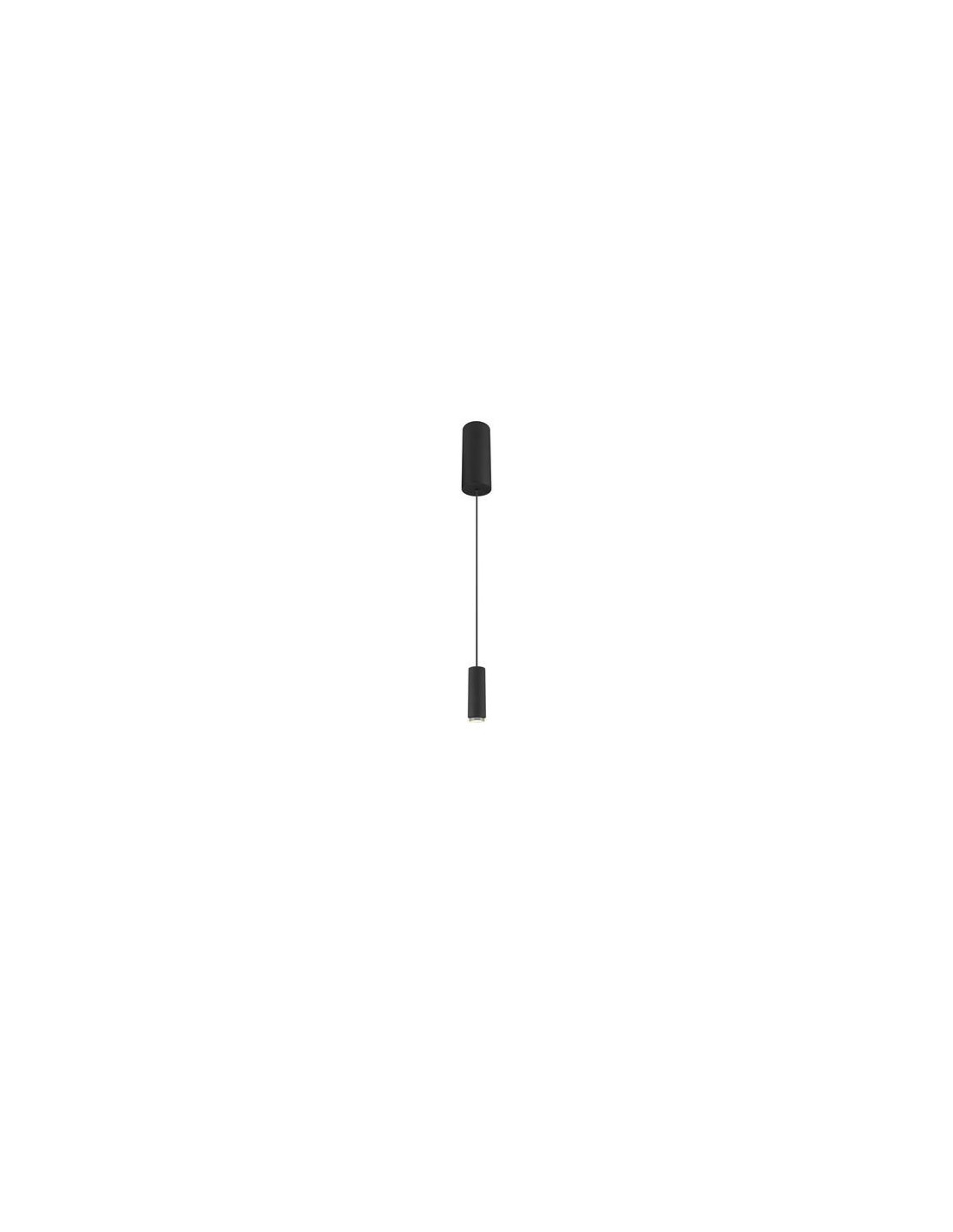 LALU®, suspension, Led Base, Mix&Match, 150 cm, 9,5 W, 3000 K, PHASE, noir