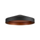 LALU® TETRA 24, abat-jour, Mix&Match, H: 6,7 cm, noir