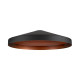 LALU® TETRA 36, abat-jour, Mix&Match, H: 8,9 cm, noir