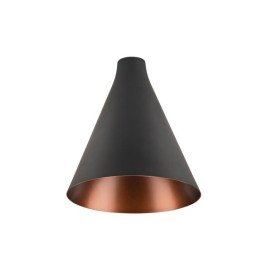 LALU® CONE 15, abat-jour, Mix&Match, H: 17 cm, noir